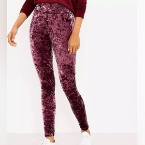 Lou & Grey Velvet Plum Leggings
